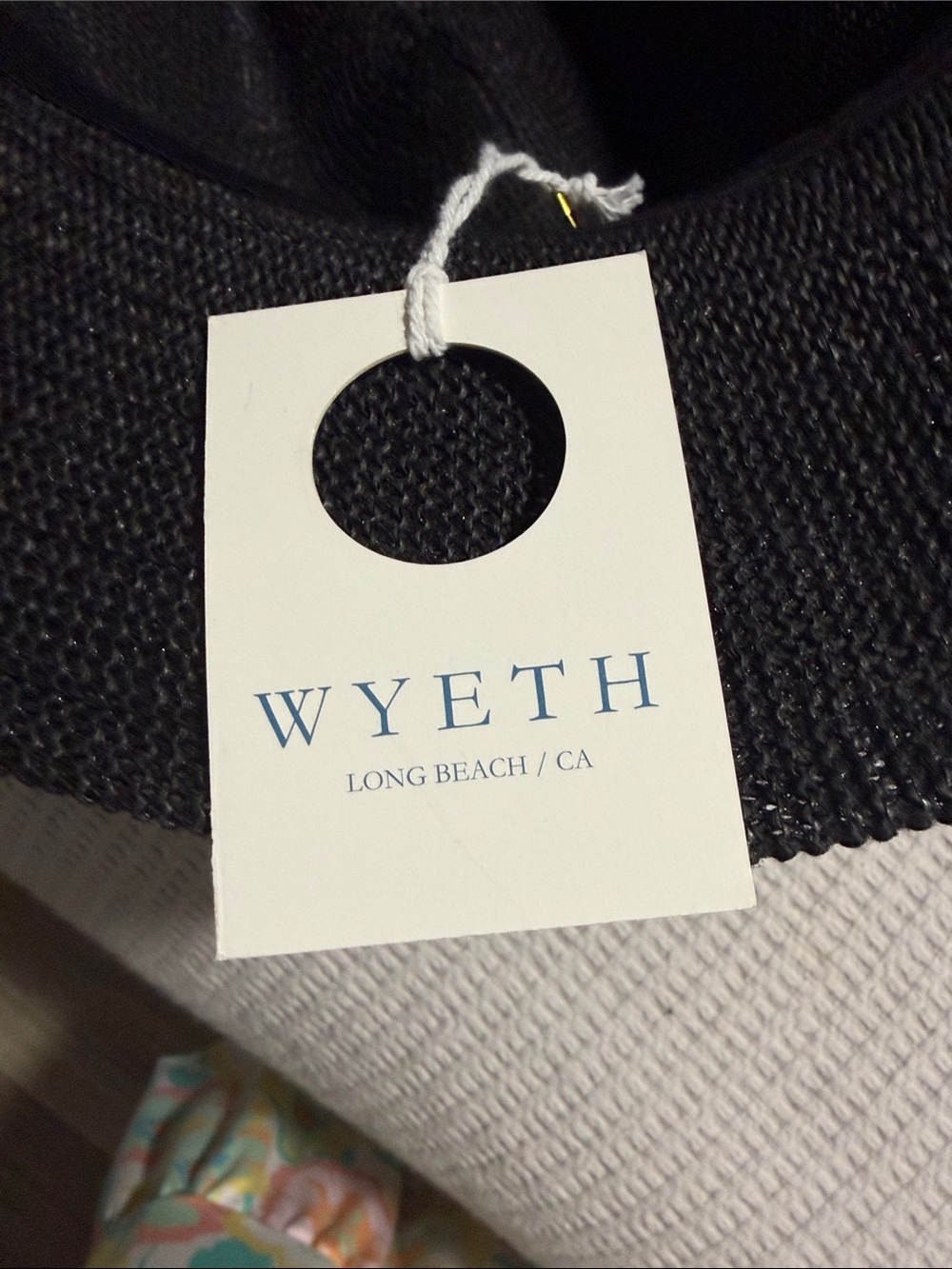 Wyeth by Todd Magill Black Woven Wide-Brim Hat - Picture 3 of 6